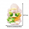 Dekoracja komunijna-kompozycja mała-biała. Długość podstawy:9cm Wysokość:11cm